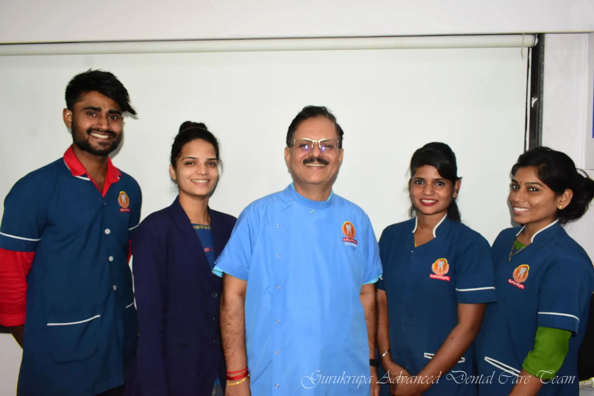 Dr. Suresh Isawe and the Gurukrupa Dental team