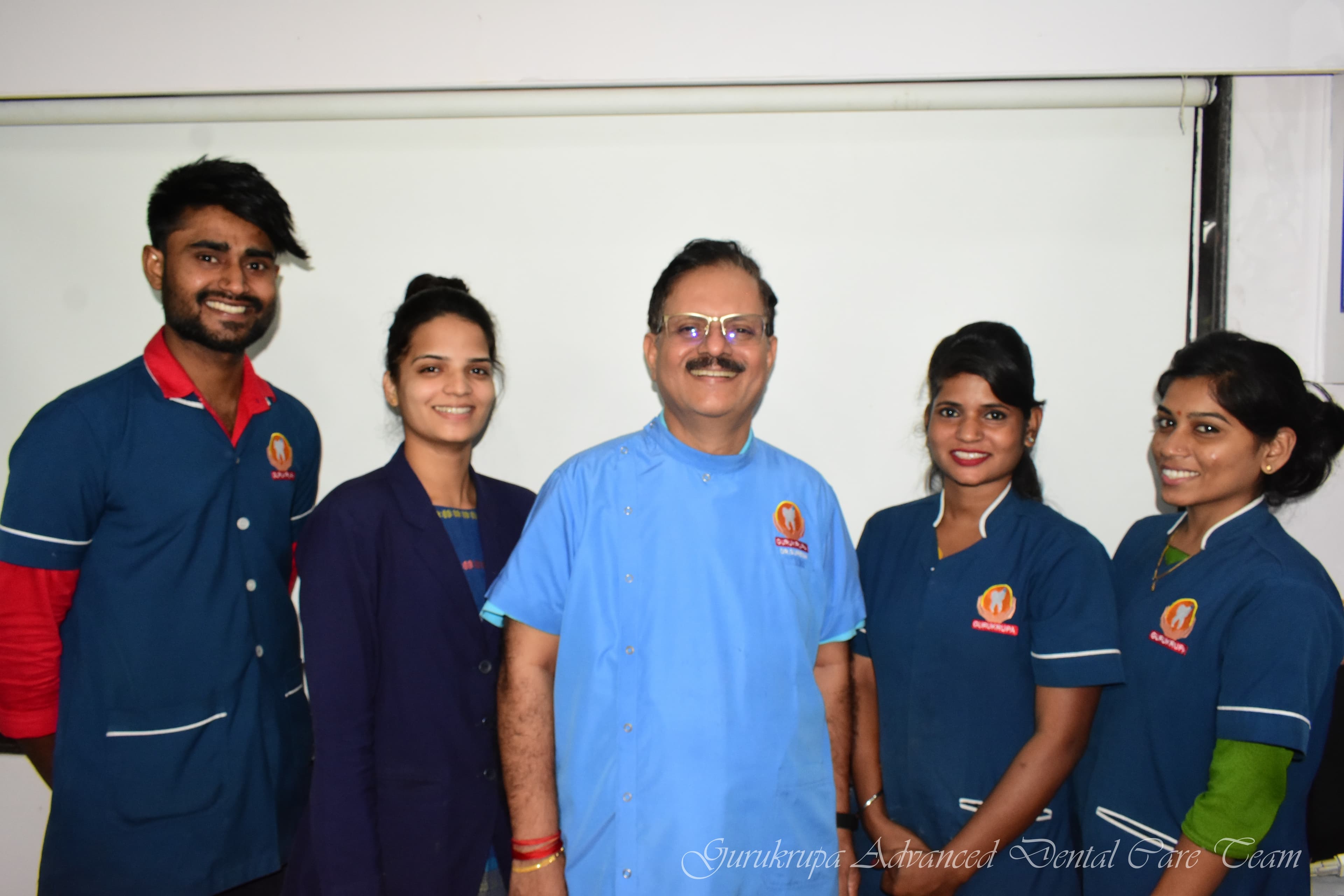 Dr. Suresh Isawe and the Gurukrupa Dental team